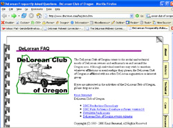 DeLorean Club of Oregon
